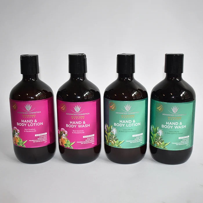 Six Star Series Hand & Body Wash & Lotion Bundle