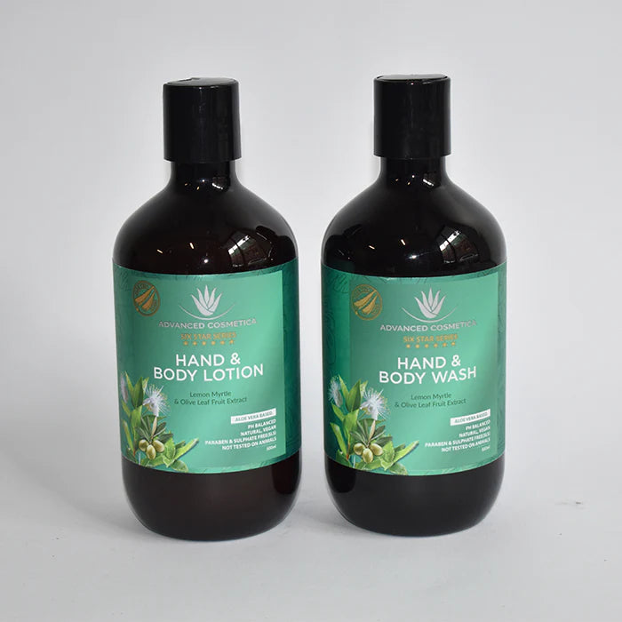 Hand & Body Wash And Hand & Body Lotion - Lemon & Olive