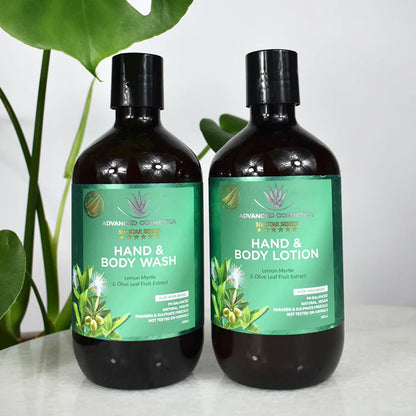 Hand & Body Wash And Hand & Body Lotion - Lemon & Olive
