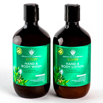 Hand & Body Wash And Hand & Body Lotion - Lemon & Olive