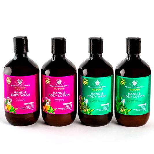 Six Star Series Hand & Body Wash & Lotion Bundle